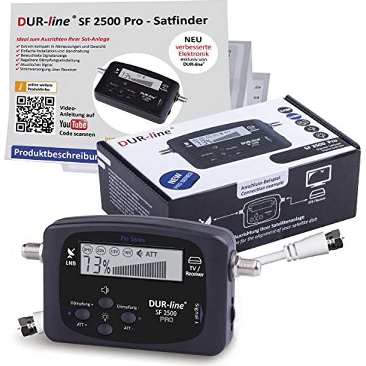 DUR-line SF 2500 Pro Satfinder DVB-S, DVB-S2 HDTV – Bild 2