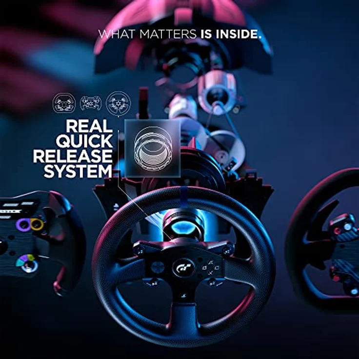 Thrustmaster T300 RS GT Racing Wheel - Force Feedback Rennlenkrad - Offizielle Gran Turismo Lizenz - PS5 / PS4 / PC - UK Version – Bild 5