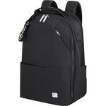 Samsonite Workationist - Laptoprucksack 14,1 Zoll, 40 cm, 14 L, Schwarz (Black) - mit integriertem USB-Port und aus recycelten Materialien hergestellt