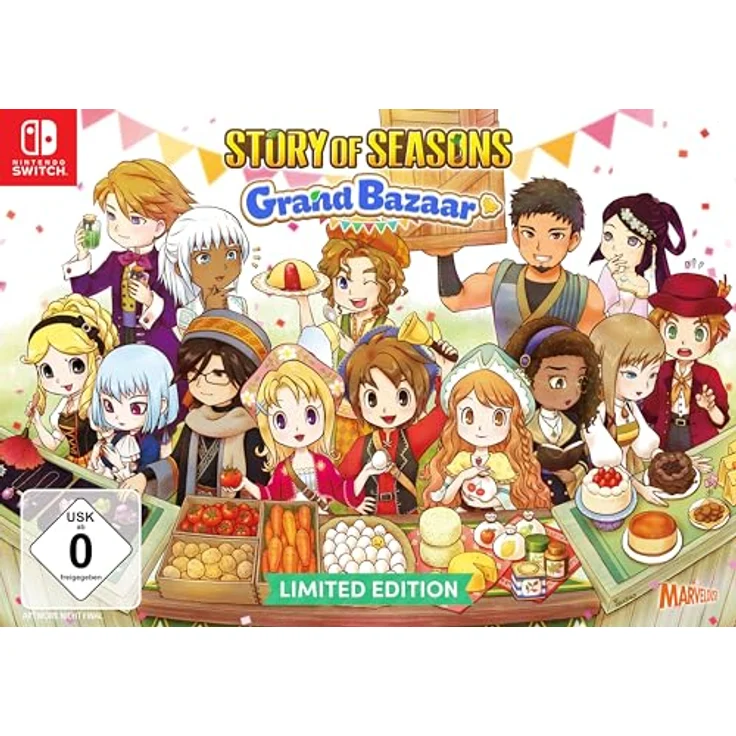 MARVELOUS Story of Seasons: Grand Bazaar - Limited Edition [Nintendo Switch] mit Plüsch-Schaf, Artbook und Soundtrack – Bild 1