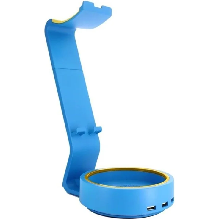 Cable Guys Powerstand SP2, blauer Ladeständer mit 3 USB-Ports und Halogenbeleuchtung für Spielkonsolen – Bild 10