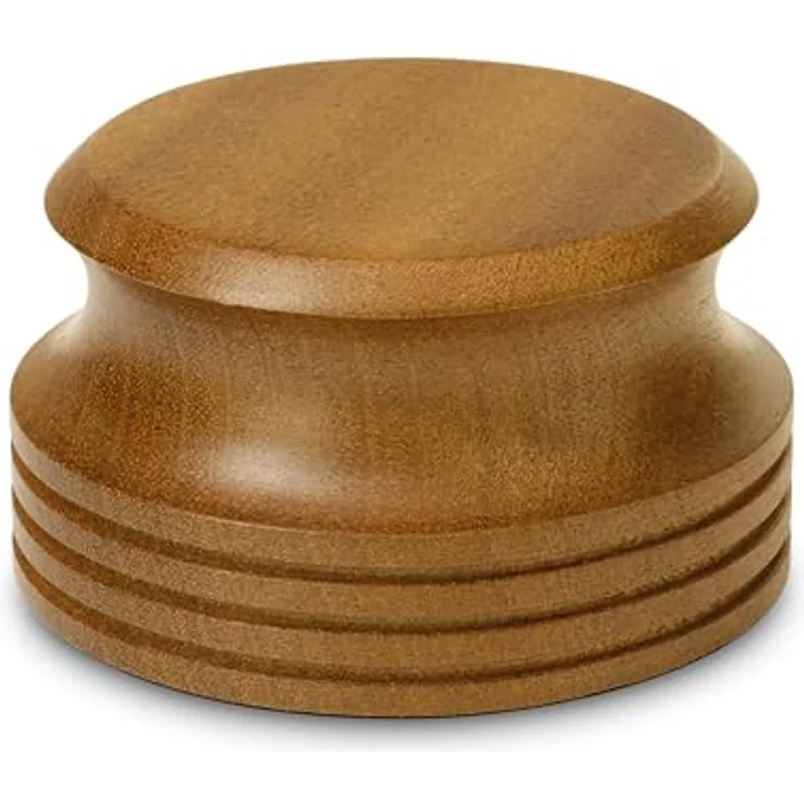 Dynavox Plattenspieler-Stabilizer PST-300W, Schallplatten-Auflagegewicht mit Echtholz-Gehäuse, 300g, Sapelliholz – Bild 1