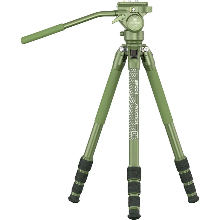 SIRUI Europe Sirui Sportich SP004 + G5X Dreibeinstativ, verstellbar von 16-149 cm, grün, ideal für Fotografie und Naturbeobachtungen – Bild 1