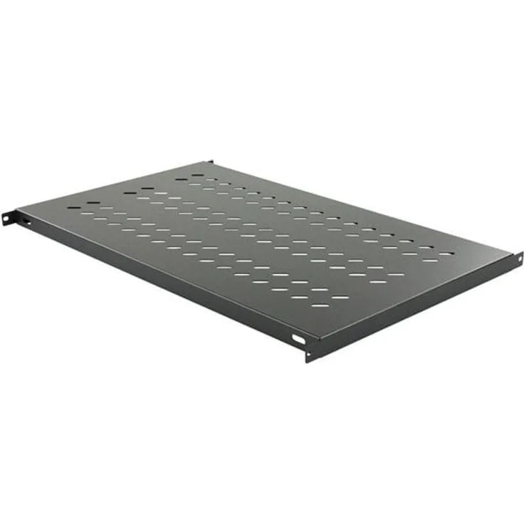 Lanview Rack Shelf, 1U für Schrankmontage, Schwarz, RAL 9005, 48.3 cm (19)