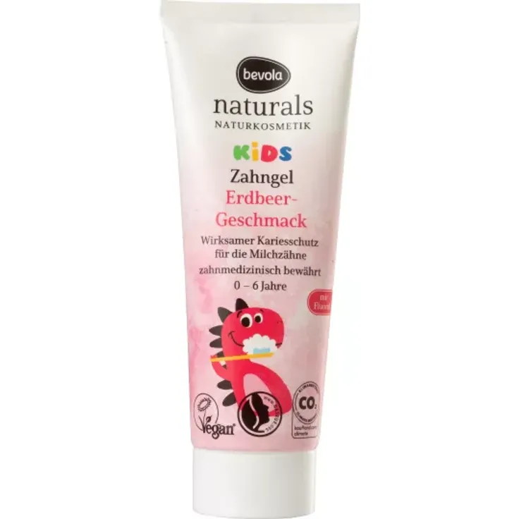 Bevola Kids Zahngel mit Erdbeergeschmack, 75 ml ohne Fluorid