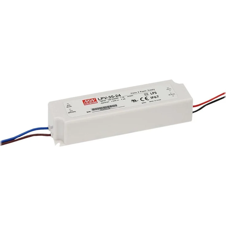 MeanWell LPV-35-24, LED-Treiber mit 36 Watt und 1.5 A Leistung