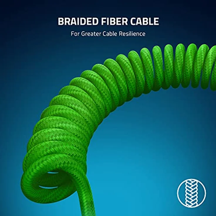 Razer PBT-Tastenkappe + Spiralkabel, Upgrade-Set: langlebiges Doubleshot-PBT – universelle Kompatibilität – Werkzeug zum Entfernen von Tastenkappen und Stabilisatoren – taktisch gewickelt und – Bild 5