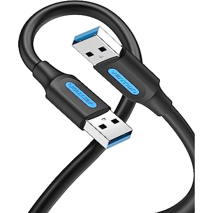 Vention USB-Stecker auf Stecker 3.0 Kabel, 1 m, SuperSpeed Datenübertragung, USB-auf-USB-Kabel, kompatibel mit externer Festplatte, DVD-Player, Laptop-Kühler, Kamera