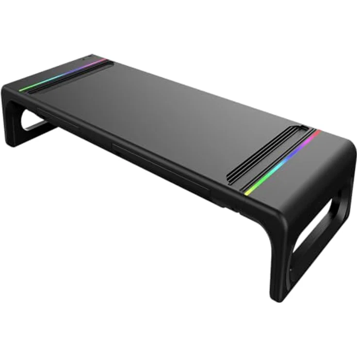 Antec MS100 CyberDeck RGB Laptop & Monitor Ständer, 4-fach verstellbar ...