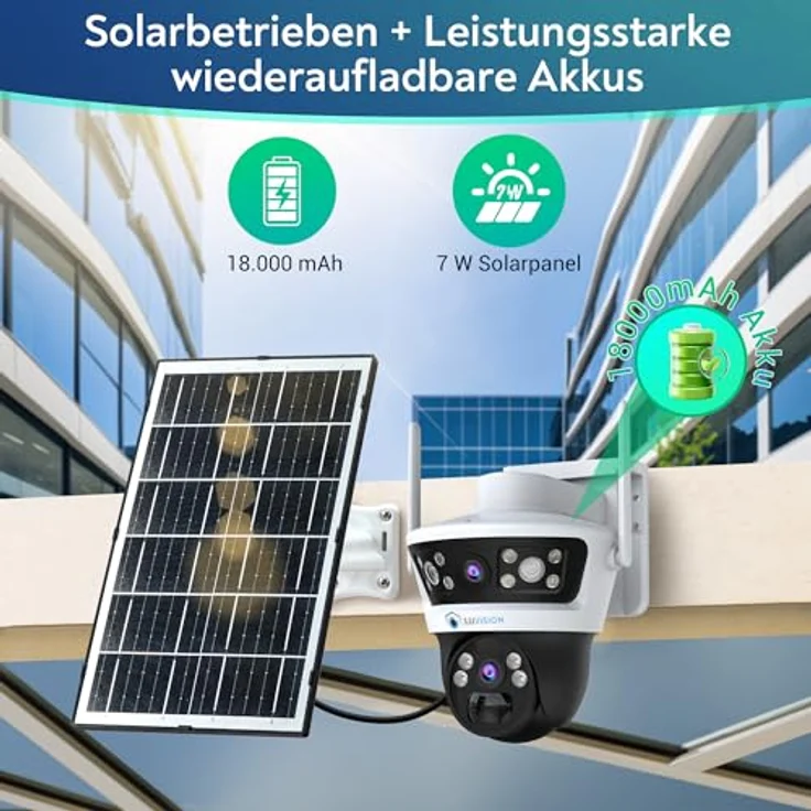 LUVISION Überwachungskamera LV-G-2032 4G / LTE PTZ Solar Kamera 2 Objektive, Bewegungsverfolgung, 2-Wege-Audio, 10x Zoom Digital, Cloud, Mobilfunk – Bild 5