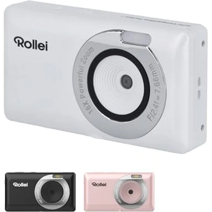 Rollei Compactline Pocket Digitalkamera - 50 MP, 16-facher Digital-Zoom, 2.7K Videoqualität, kompakt und leicht, benutzerfreundliches Design – Bild 5