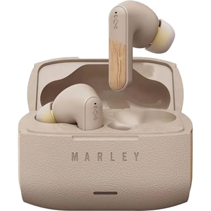 House of Marley Trenchtown, kabellose In-Ear-Kopfhörer mit ANC, bis zu 24 Std. Akkulaufzeit, beige – Bild 1