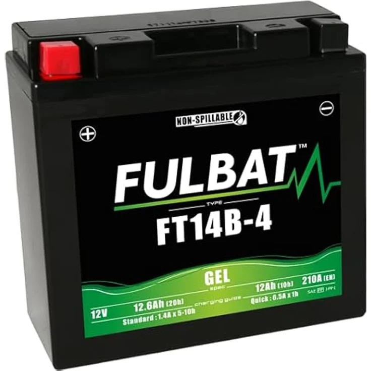 Fulbat FT14B-4 SLA, wartungsfreier VRLA-Akku für alle Positionen, wasserdicht und kältegeeignet – Bild 2