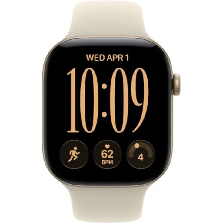 Apple Watch Sport Band 46mm S/M, Hochleistungs-Gummimaterial in Sand, innovativer Pinverschluss – Bild 3