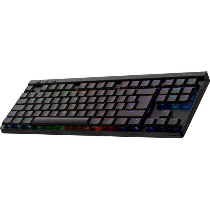 Logitech G G515 Lightspeed TKL, Mechanische Gaming-Tastatur, Verkabelt & Kabellos, RGB-LED, Schwarz
