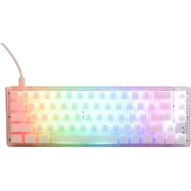 Ducky One 3 Aura White SF Gaming Tastatur, RGB LED - MX-Blue (US)
