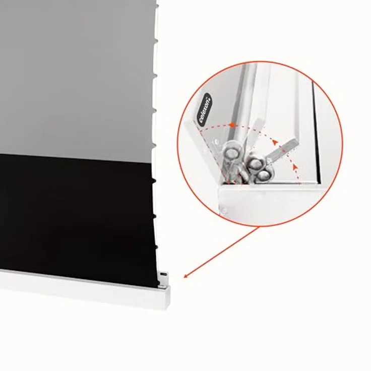 Celexon UST Hochkontrast Bodenscheren Leinwand - HomeCinema Plus, 80" weiß (16:9) – Bild 7