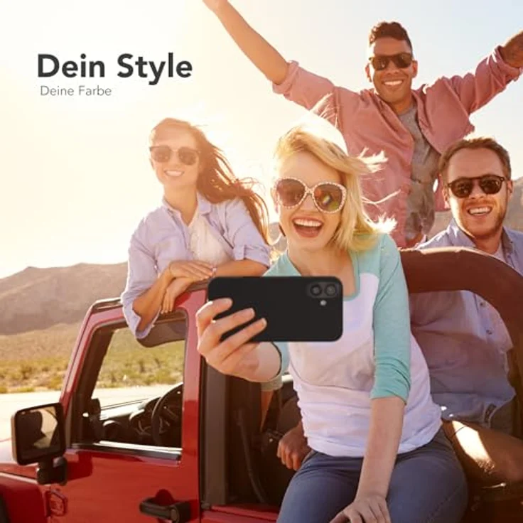EAZY CASE Premium Silikon Handyhülle für iPhone 16 Plus, Slimcover mit Kameraschutz, Microfaser-Innenseite und kabellosem Laden, Schwarz – Bild 2