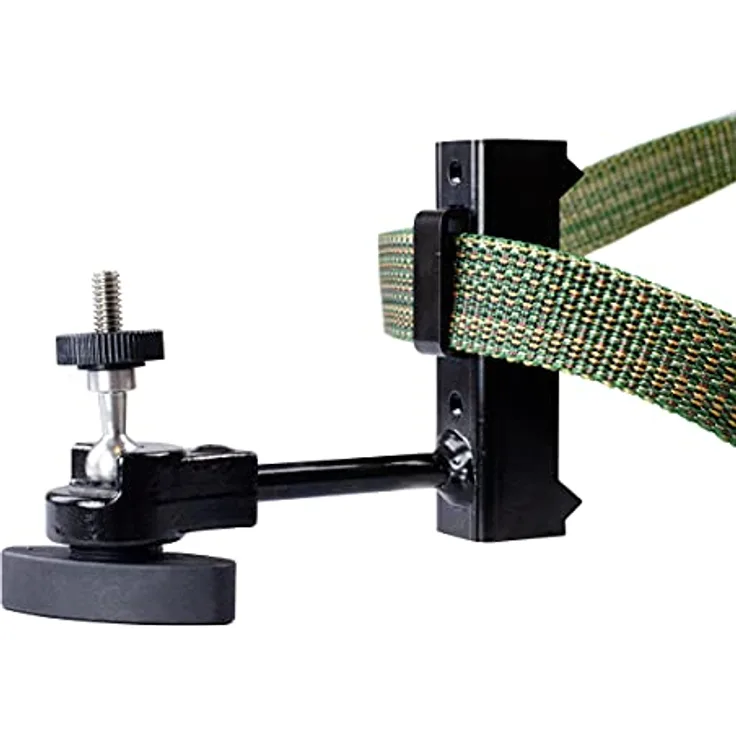 icuserver Universal Montage Halterung mit Kugelkopf - Kamera Baum Halter für Wildkamera - baumschonend mit Gurt – auch geeignet für Mauer und Wand