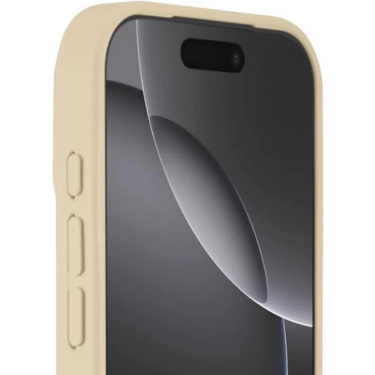 Hama Handyhülle für iPhone 17 Pro und MagSafe, magnetisches Case mit Kantenschutz, Kameraschutz, Anti-Rutsch-Oberfläche, geschützte Seitentasten, durchsichtig/beige – Bild 5