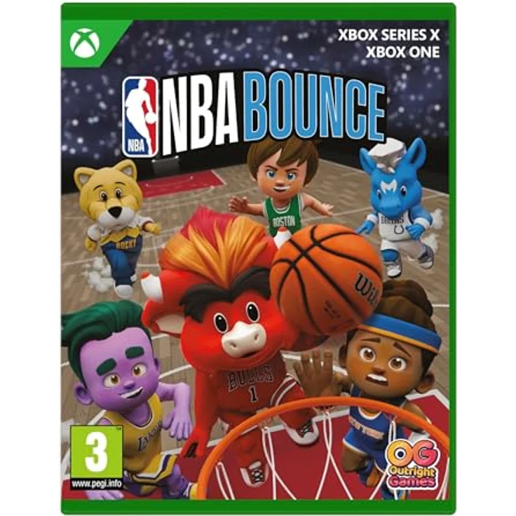 Outright Games NBA Bounce - Xbox Series X-Spiel mit kooperativem Spielmodus, Team-Personalisierung und Maskottchen-Chaos – Bild 1