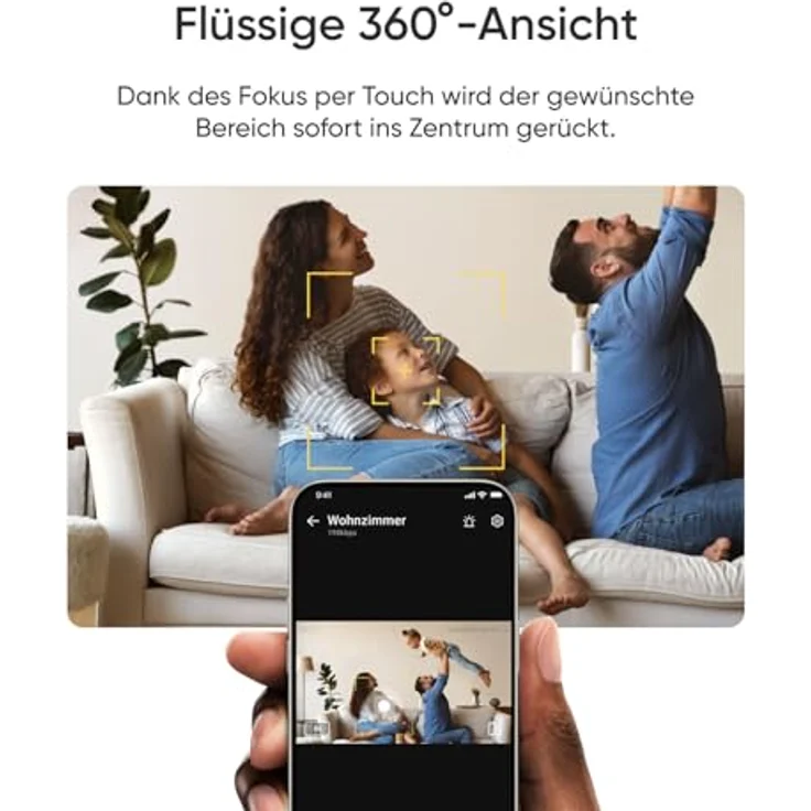 eufy Security Innenkamera E30, 4K UHD-Überwachungskamera innen, Auto-Tracking Mensch/Tier, Farb-Nachtsicht, 360° Schwenken & Neigen, Unterstützt Homekit – Bild 3