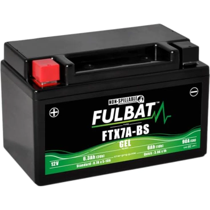 Fulbat FTX7A-BS GEL, wartungsfreie VRLA-Batterie mit langer Lebensdauer, wasserdicht und geeignet für kaltes Wetter – Bild 4