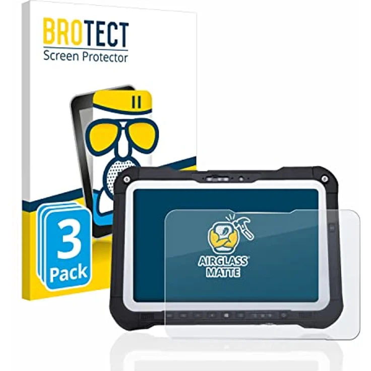 BROTECT 3x Entspiegelungs-Panzerglasfolie für Panasonic Toughbook FZ-G2 Schutzglas Schutz-Folie Matt [Extrem Kratzfest 9H, Anti-Reflex, – Bild 2