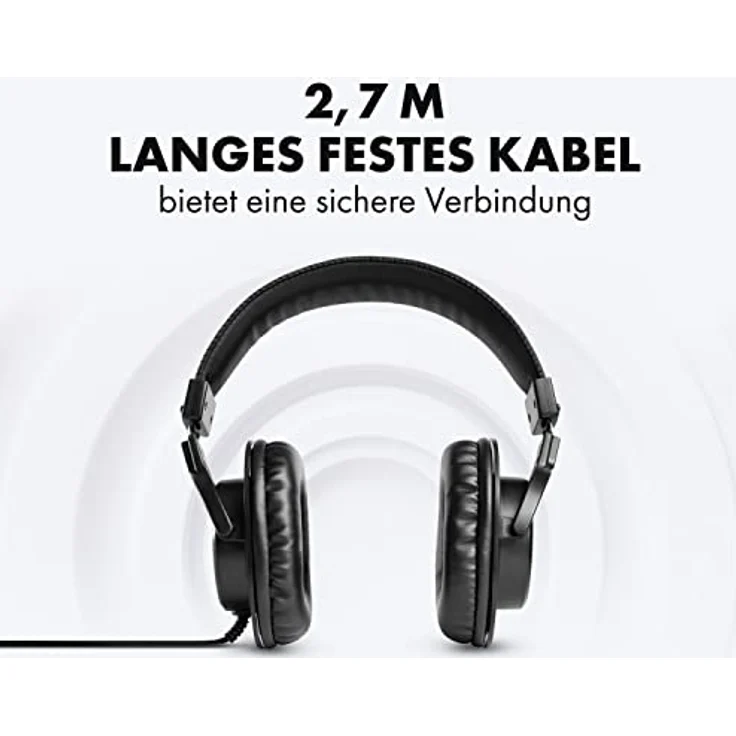 M-Audio HDH40 – Over-Ear Studiokopfhörer mit geschlossenem Design, flexiblem Bügel und 2.7m Kabel für Studiomonitoring, Podcasting und Recording – Bild 4