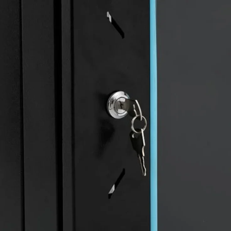 vidaXL 22U Netzwerkschrank, Serverschrank abschließbar mit Lenkrollen, freistehend, 19" IP20, abnehmbare Seitenteile – Bild 4