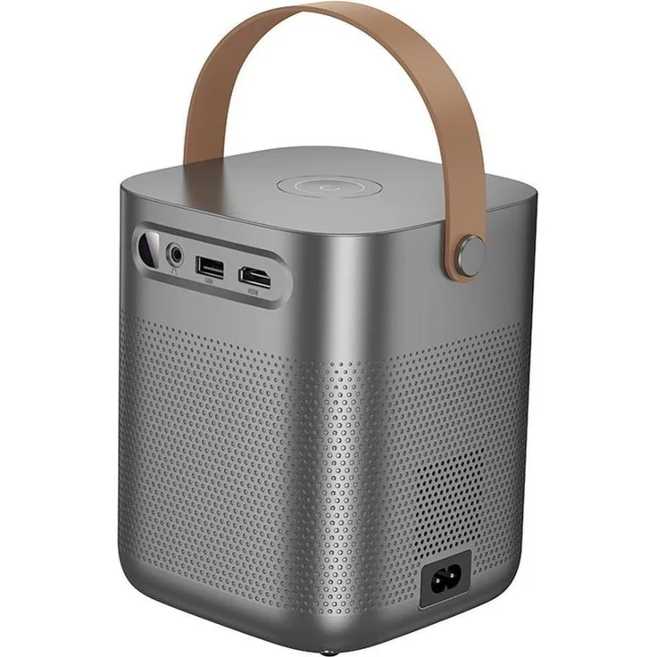 Hoco DT4, 720P Projektor mit Android, Wi-Fi, Bluetooth und integriertem Lautsprecher, grau