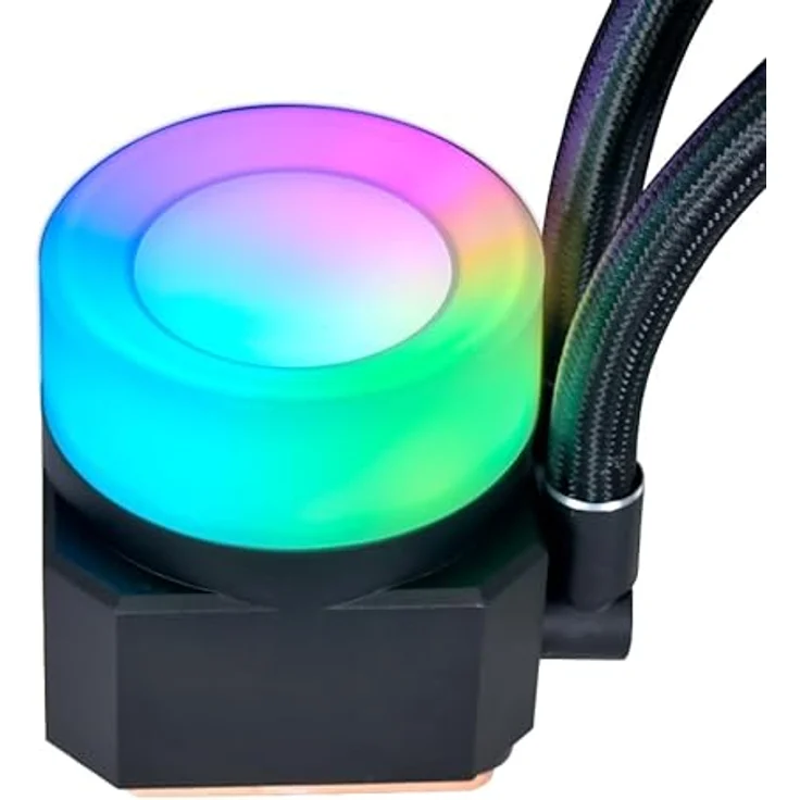 Lian Li Galahad II Trinity ARGB AIO-Kühler, Single-Stack Fin-Radiator, SF-INF Lüfter, ARGB-Beleuchtung, Aluminium, 360mm, Schwarz – Bild 5