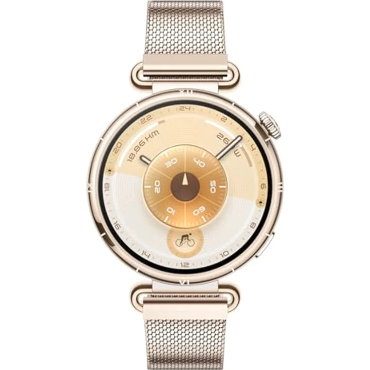 Huawei Watch GT 6, 41mm Smartwatch in Gold mit goldenem Armband – Bild 2
