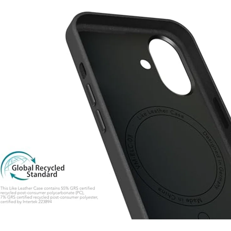 Vonmählen Like Leather Case Cover für Apple iPhone 16 Plus, Schwarz, Handytasche, versandkostenfrei – Bild 5