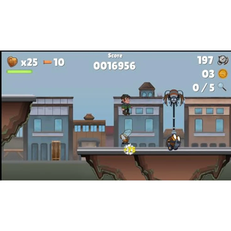 Markt + Technik Sherlock Holmes - Jagd auf Moriarty - Jump n Run Abenteuer Game für Switch, über 60 Level in 5 Welten, Downloadcode in Box enthalten – Bild 5