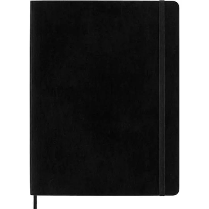 Moleskine Notizbuch Soft, Extra Large Größe, Linierte Seiten, fadengeheftet, säurefreies Papier, Gummibandverschluss, Innentasche, schwarz – Bild 2