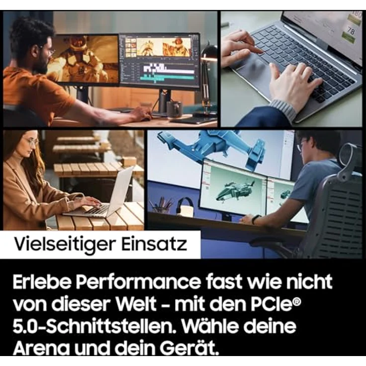 Samsung 9100 PRO NVMe M.2 SSD, 4 TB, PCIe 5.0, 14.800 MB/s Lesen, 13.400 MB/s Schreiben, Interne SSD für Gaming, Videobearbeitung und AI, Schwarz – Bild 5