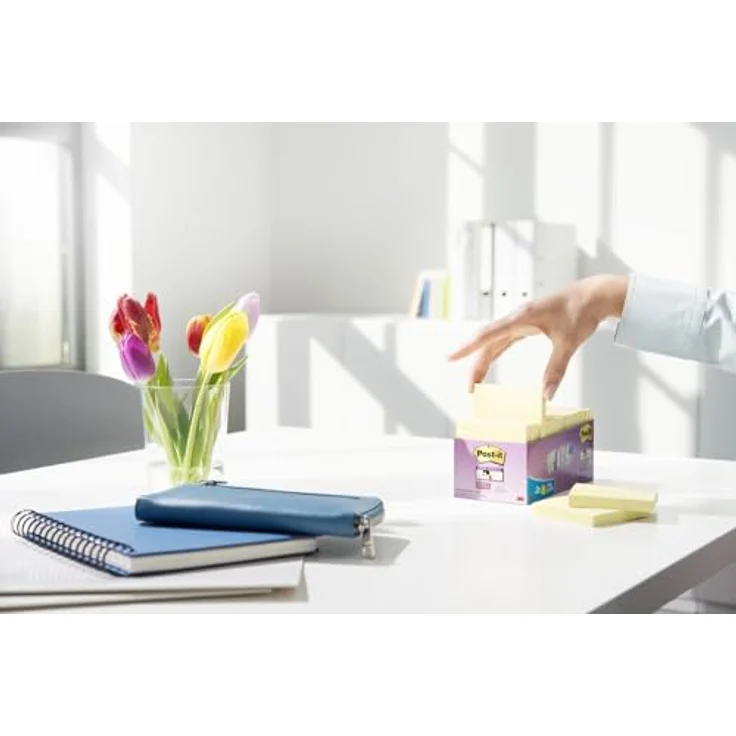 Post-it® Haftnotiz 65416SYP, 76x76mm, 90 Blätter pro Block, 16 Blöcke/Pack, gelb – Bild 7