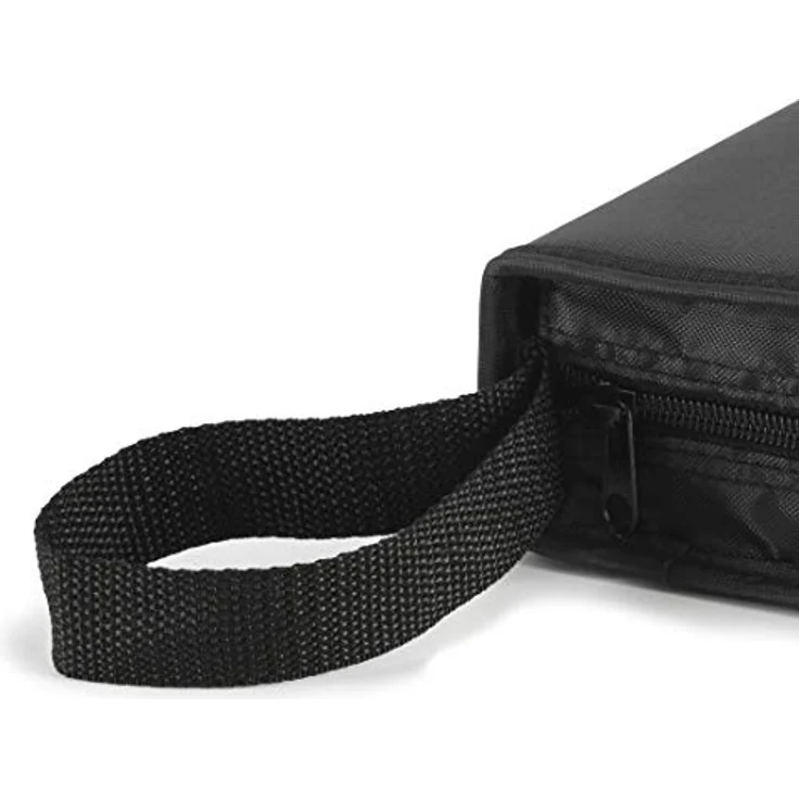 Hama CD Tasche für 32 Discs - CD - DVD - Blu-ray (Mappe zur Aufbewahrung , platzsparend für Auto und Zuhause, Transport-Hüllen) Schwarz – Bild 4
