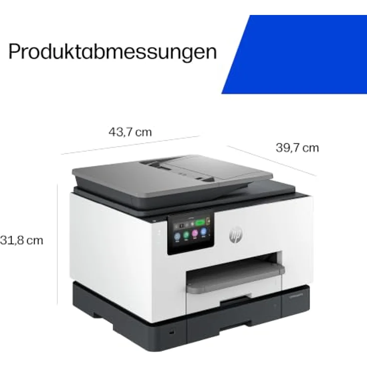 HP OfficeJet Pro 9132, All-in-One 4 in 1 Farb-Tintenstrahl-Multifunktionsdrucker grau, Duplex-Druck, HP Instant Ink-fähig, 25 ISO-Seiten/Min. – Bild 11