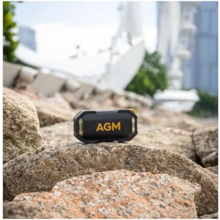 AGM Mag Rock Schwarz, Bluetooth-Lautsprecher mit magnetischer Halterung und 3 Jahren Garantie – Bild 3