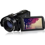 LIPA HDV-Z63 Full HD Videokamera, 24 MP, CMOS, mit WLAN, externen Mikrofonanschluss und Stativanschluss, 16-fach Zoom, Infrarotfähigkeit, USB und MicroSD-Speicher bis 128 GB