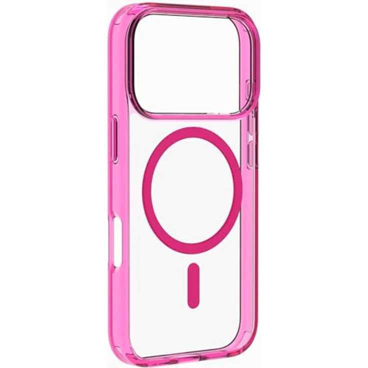 Cellular Line Iconic Mag - iPhone 17 Pro Transparente Hülle mit farbigen Rändern, kompatibel mit MagSafe, klar/bunt – Bild 1