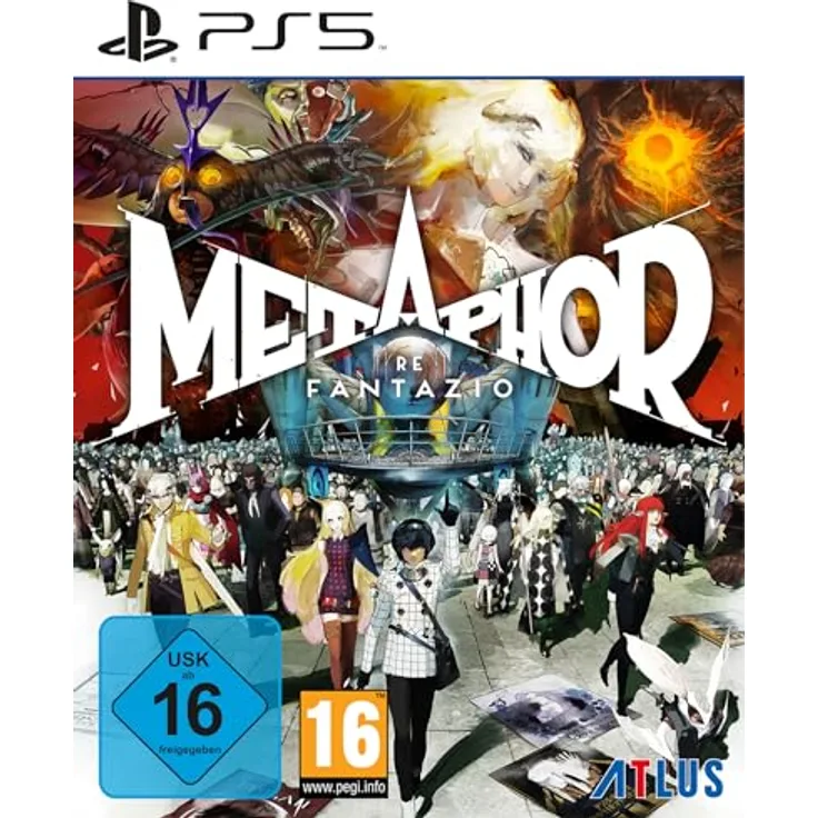 Atlus Metaphor: ReFantazio (PlayStation 5) - Spannendes rundenbasiertes Kampfsystem kombiniert mit Echtzeit-Action, Reise mit deinem Fährnisläufer durch eine riesige Welt, erkunde Dungeons und Städte, entdecke Schätze bei Tag und festige Beziehungen bei Nacht. - Preisvergleich