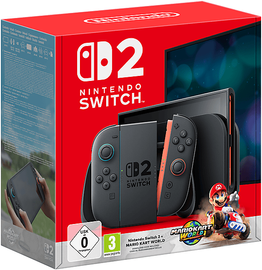 Nintendo Switch 2 + Mario Kart World-Set – 7,9" Display, 256 GB, Schwarz, Spielspaß im Bundle