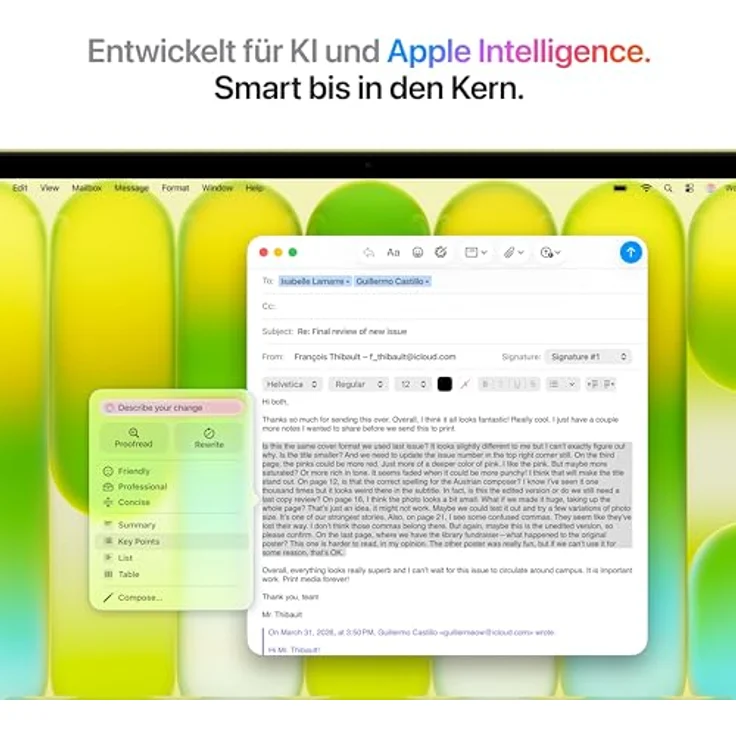 Macbook Neo 13; A18 6-Core CPU  5-Core GPU - 8 GB - 512 GB SSD - Touch ID - Zitrus - 2026 – Bild 4