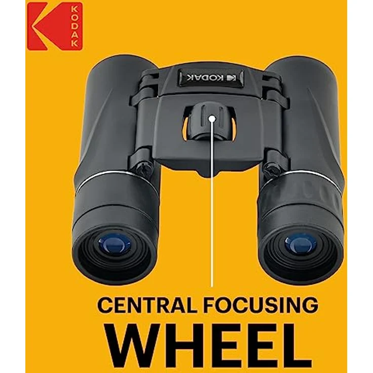 KODAK BCS200 Binokular-Fernglas, kompakt, 8-fache Vergrößerung, Sichtfeld von 126 m bis 1000 m, Schwarz – Bild 5
