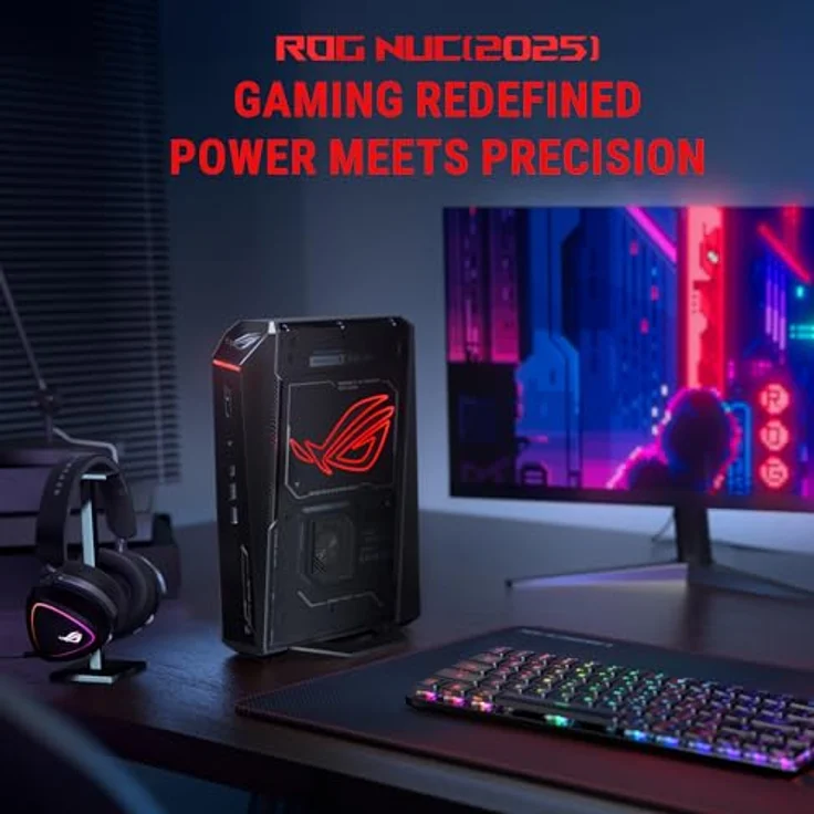 ASUS ROG NUC 15 Tall Mini PC RNUC15JNK9X28AA2, Intel Core Ultra 9 275HX, NVIDIA GeForce RTX 5080, 2TB SSD, 32GB RAM, WiFi 7, Windows 11 Home, EU-Netzkabel – Bild 5