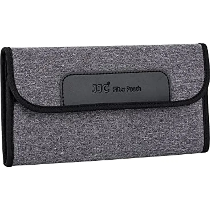 JJC 4 Taschen Kamera-Objektiv-Filtertasche aus elastischem Neopren für Filter bis Ø 82 mm mit Mikrofaser-Reinigungstuch, robust und langlebig