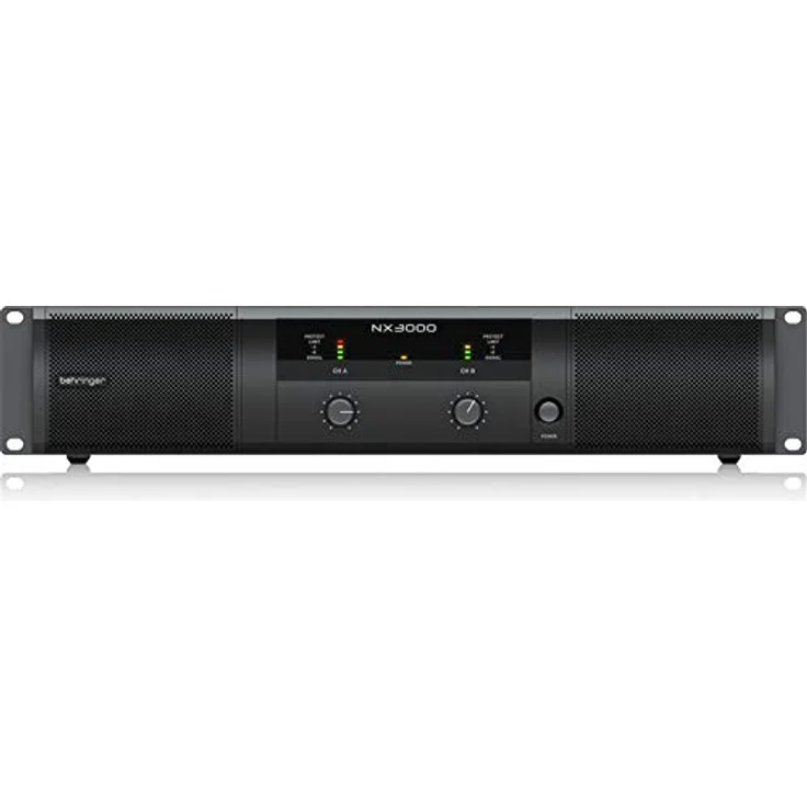 Behringer NX3000, Ultraleichter 3000-Watt-Class-D-Leistungsverstärker mit SmartSense Lautsprecherimpedanzkompensation und integriertem Stereo-Crossover – Bild 1